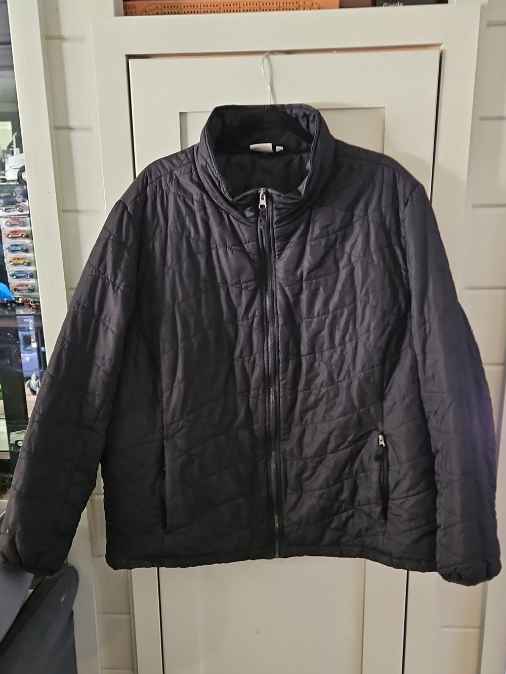 Athletic Works Women's Quilted Black Utility Jacket Sz 3X